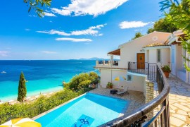Accogliente villa sulla spiaggia vicino alla spiaggia di Galiskari, Greece, Katavolos, Corfù