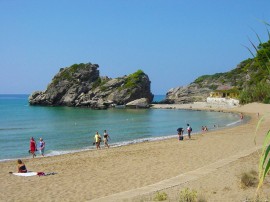 Villa Takis sulla spiaggia di Pelekas, Appartamento B con vista mare, Greece, Corfù