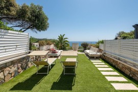 Casa vacanze 'Villa Acquamarina' con vista mare, giardino, terrazza e Wi-Fi, Italia, Punta Molentis, Simius