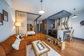 Chic comfy furnished 1 bedroom flat in Beyoglu, with gym, sauna ,pool, parking, Turkey, Beyoğlu, Istanbul