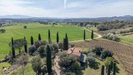 Finca Lucente con vista montagne, piscina, giardino e Wi-Fi, Italia, Roccastrada, Provincia di Grosseto